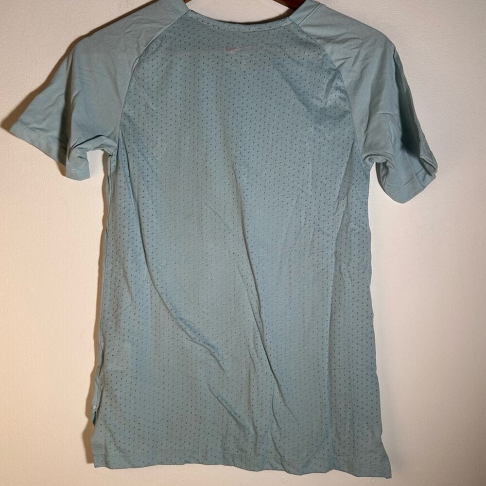 Nike Women's Sky Blue Short Sleeve Tee - Picture 3 of 7